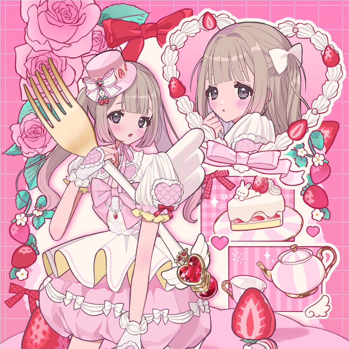モチーフ詰め放題！装飾過多も追加料金無しで描きます グッズ、サムネ、様々な用途で使えるイラスト何でも制作します！ イメージ1