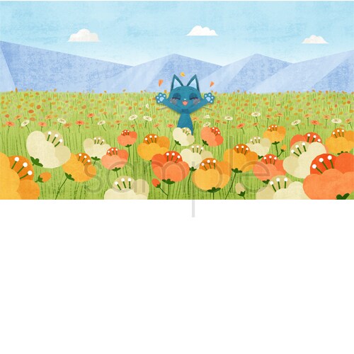 動物等の絵本風ヘッダー: 定期購入優待有ります Youtube、X、ブログなどのSNSにどうぞ イメージ10