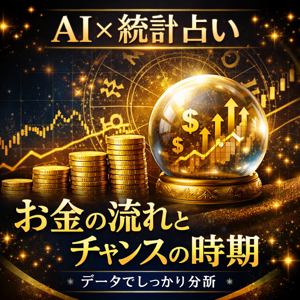 AI×統計占いでお金の流れと時期を分析します いつ動くべきか、いつ守るべきか。お金の分かれ道を可視化します イメージ1