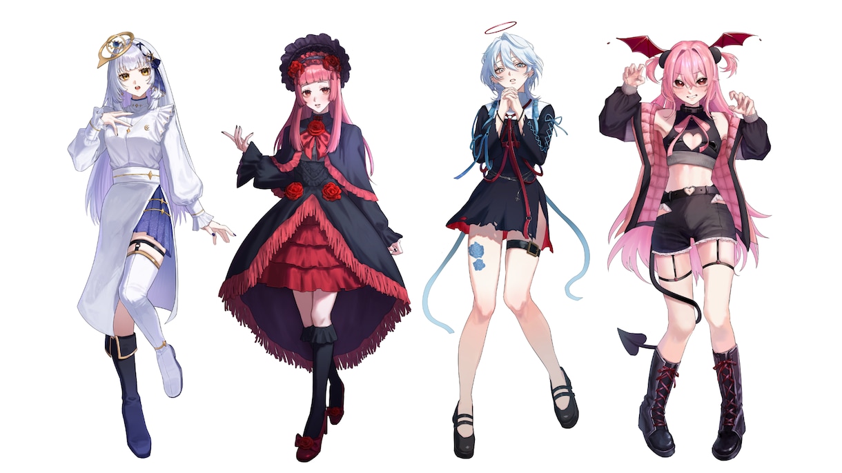 人物イラスト制作 厚塗りで用途にあった絵を描きます 商用可！アイコン＊立ち絵＊歌ってみたサムネ等幅広く制作します イメージ4