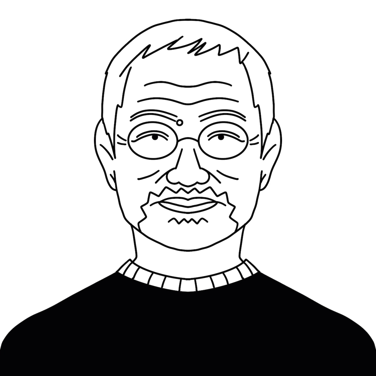 追加料金なし＊似顔絵イラスト線画制作します ビジネスからプライベートまで使いやすい イメージ6