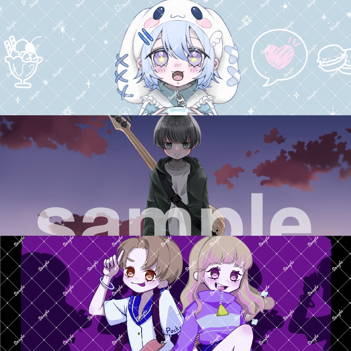 かわいいミニキャラかきます アイコン〜サムネイルなど色々な用途で使えます イメージ9