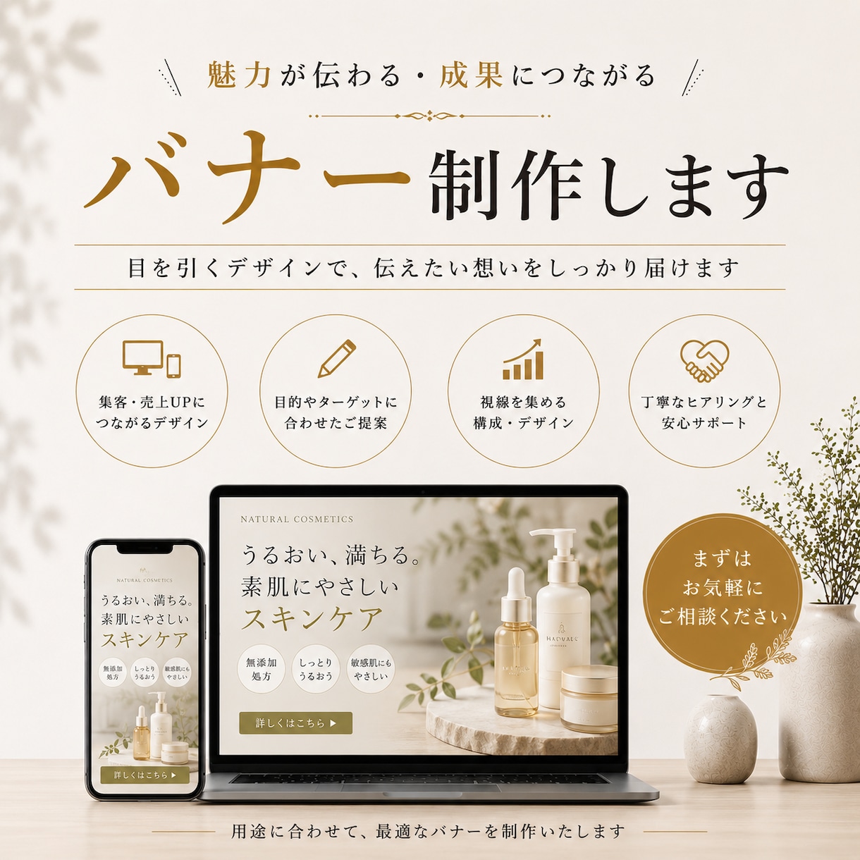 高品質なバナー制作します 最短即日対応｜高品質バナー制作 イメージ1