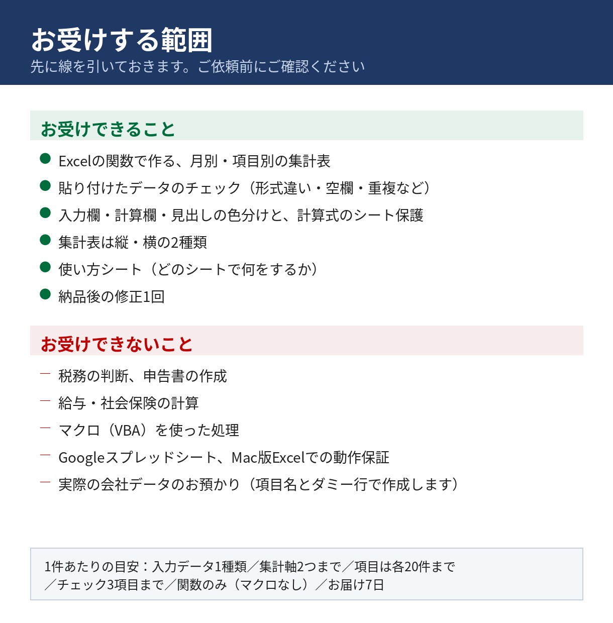 データを貼るだけの月別集計Excelを作ります CSV対応｜合計チェック付き・ミスは赤で表示 イメージ6