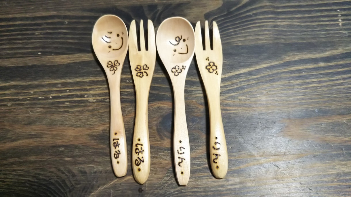 電熱ペンでお子様似顔絵イラスト入りプレート作ります ウッドバーニングで「世界で一つだけのプレゼント」はいかが？ イメージ8