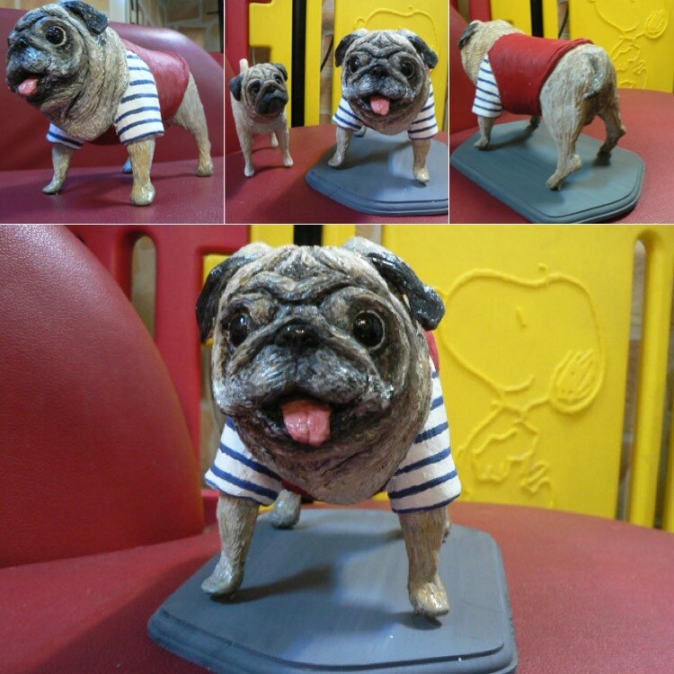 愛犬のフィギュアをオーダー制作します 思い出の一杯詰まったフィギュア制作 イメージ6