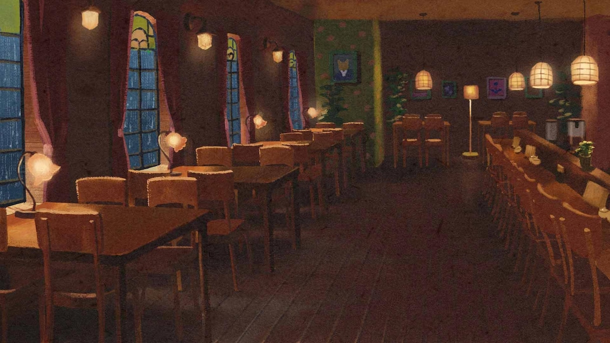 絵本のような背景有りイラスト描きます 配信用の背景・サムネイル画像に！ イメージ7