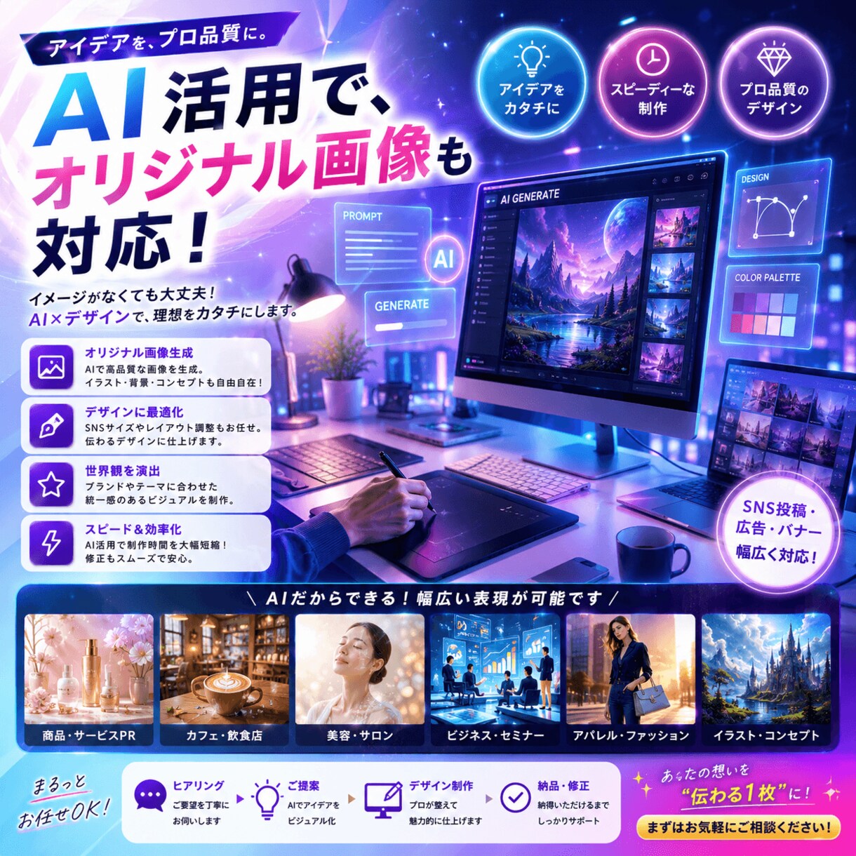目を引くインスタ投稿画像を制作します 伝わるデザインでSNSの反応向上を支援 イメージ4