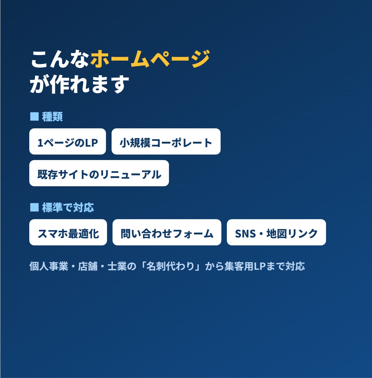 ホームページを制作します スマホ対応・問い合わせ導線つき。最短1週間で公開 イメージ2