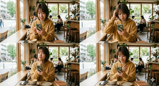 AIを使ってSNSやブログに使える画像を作成します SNS・ブログ用日本人女性AI画像10枚セット イメージ3