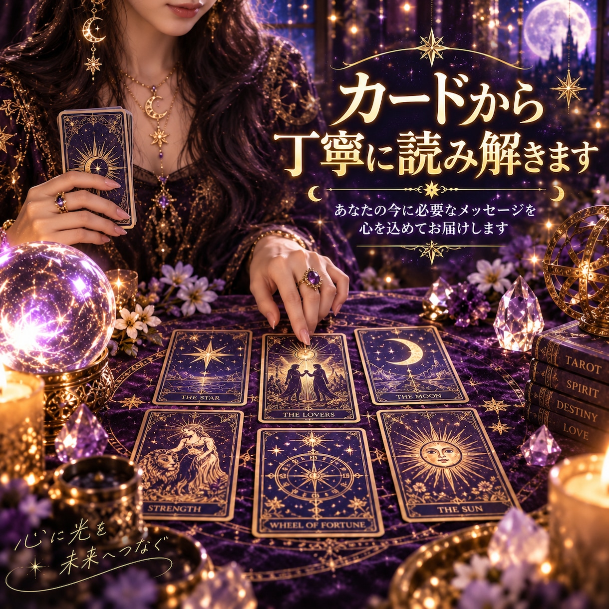 タロットで本音と未来を深く読み解きます アゲ鑑定なし｜恋愛・仕事・人間関係を具体的に鑑定 イメージ3