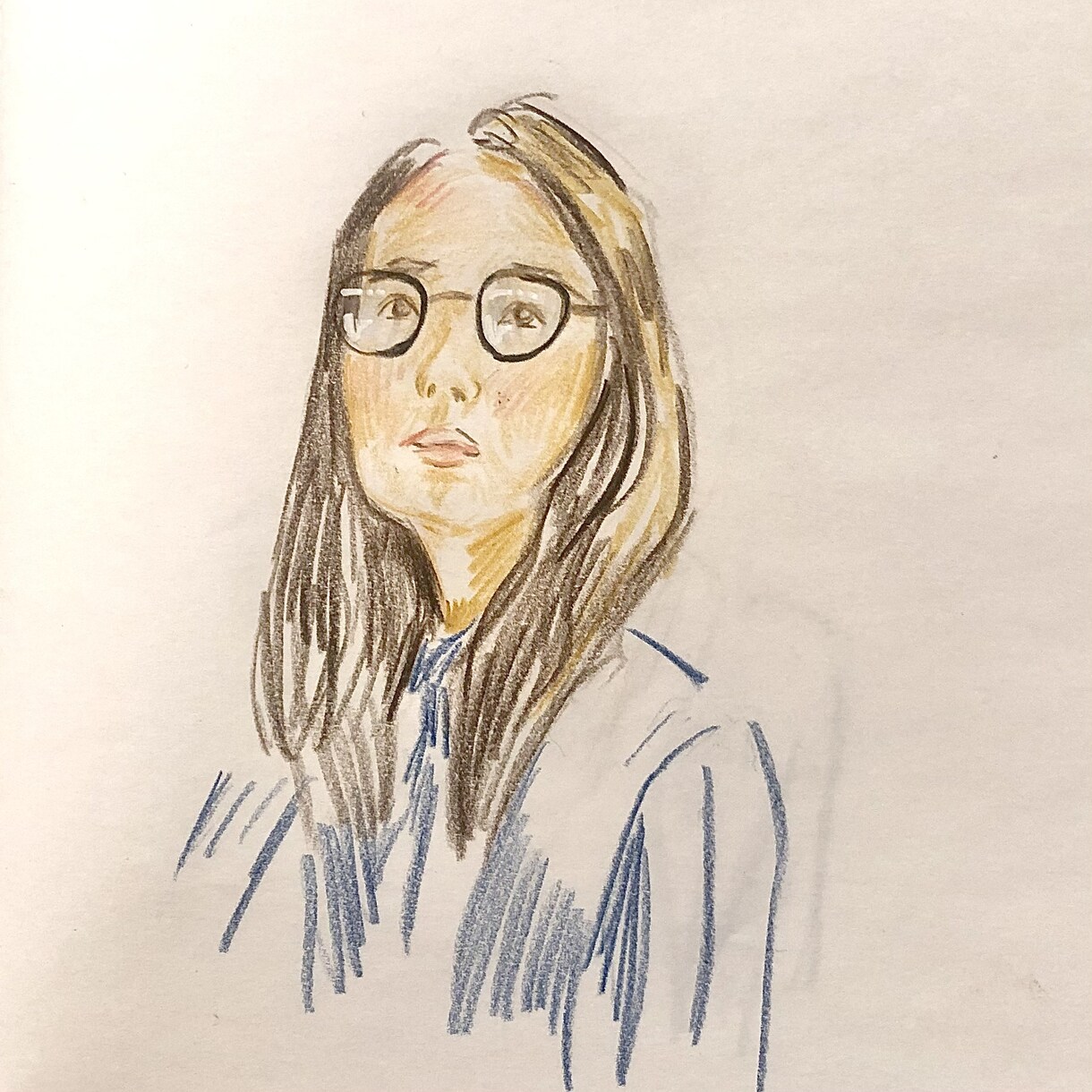 アイコンや装飾に⭐️スケッチ風に描きます 暖かさのある似顔絵作成します！ イメージ1