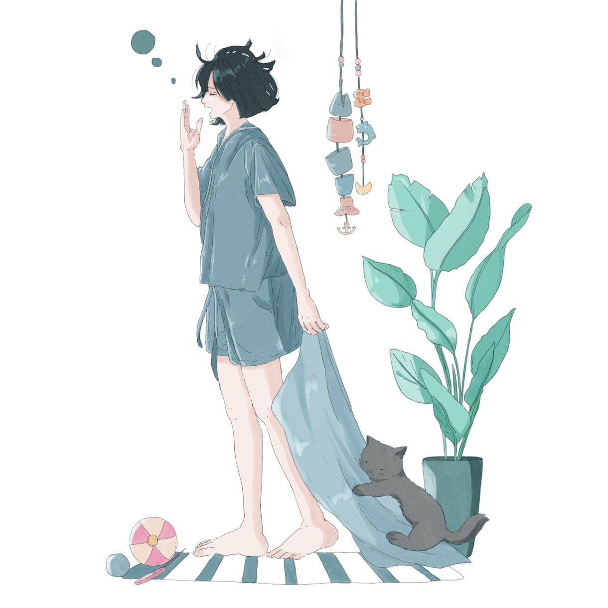 あなたの好きな世界観、日常を一枚のイラストにします 淡くおしゃれな世界観の一枚絵をお届け致します✨ イメージ10