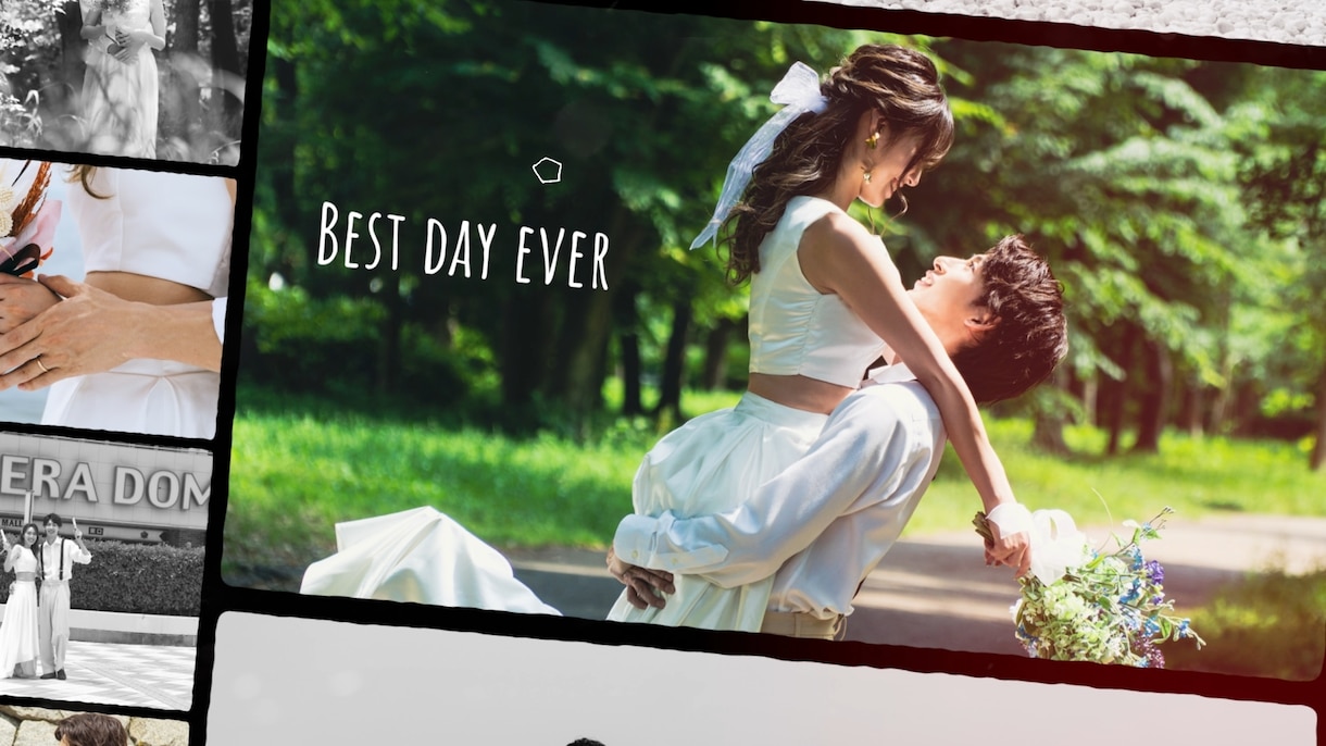 アイドル風の結婚式オープニングムービー制作します 推し活カップルのためのOverture風入場映像 イメージ4