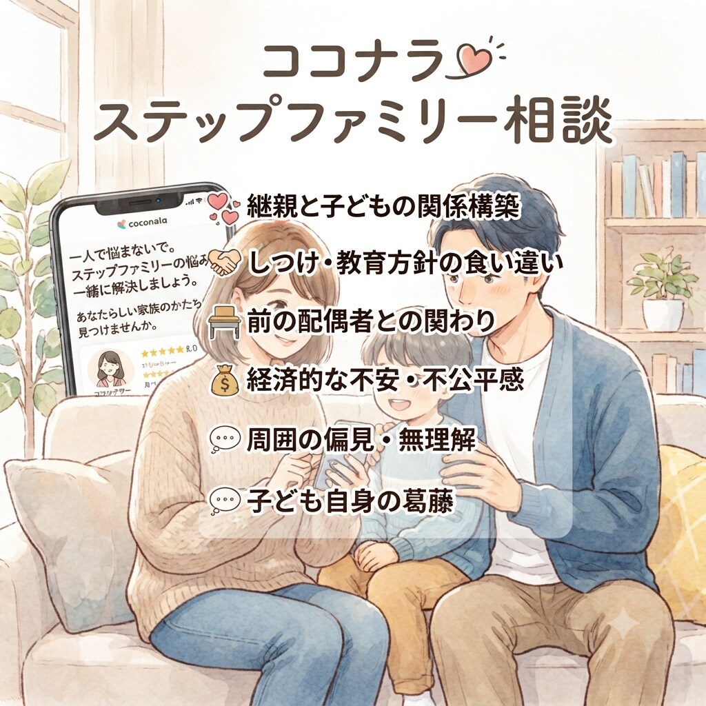 再婚（ステップファミリー）のお悩みお聞きします 連れ子がいる再婚の難しさは経験した人にしか分かりませんよね イメージ1