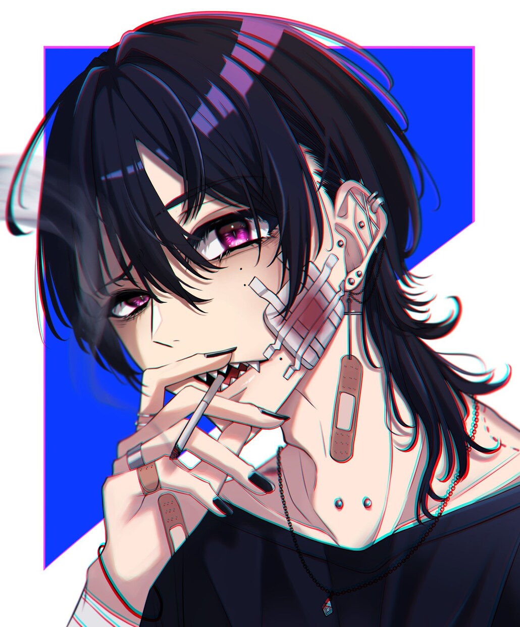 一枚絵イラストなど描きます 男女どちらでもかっこよく可愛く描きます！ イメージ7