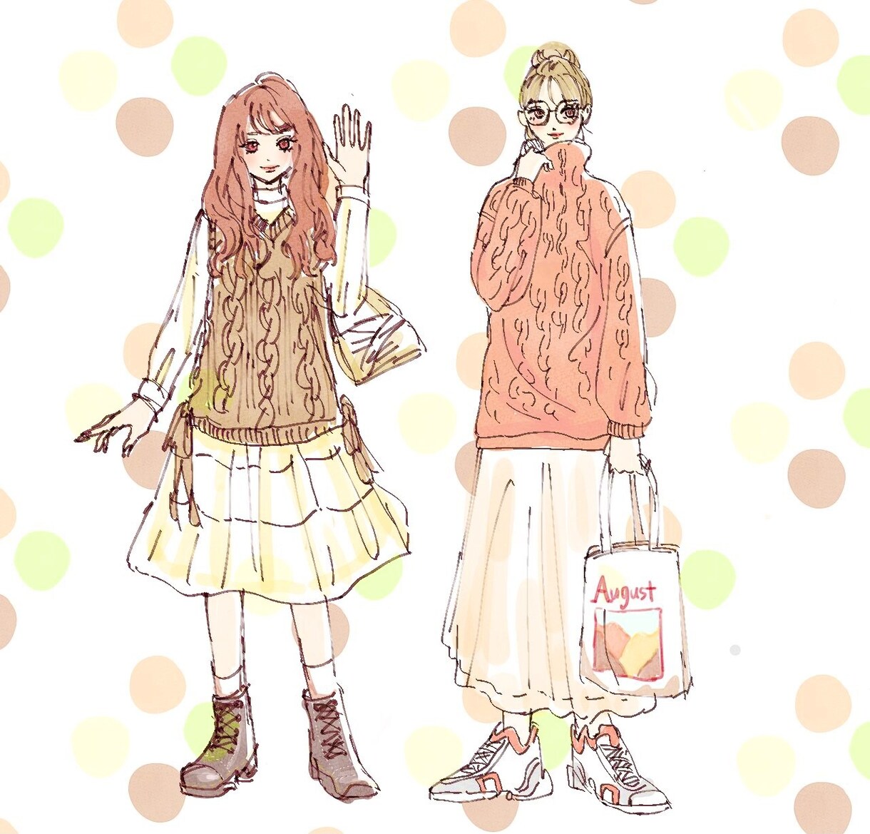 ファッションのイラスト描きます アイコンから一枚絵まで製作いたします イメージ5