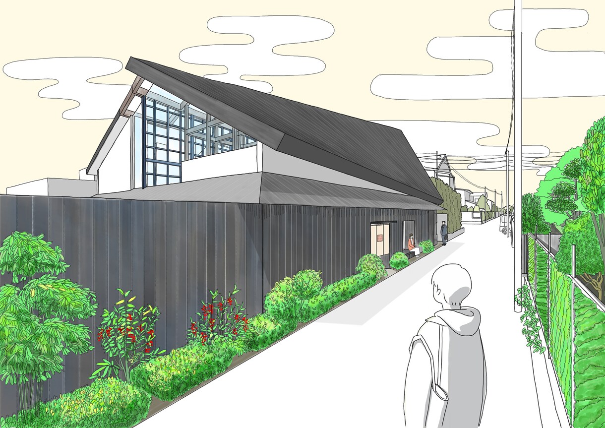 建築のパースを製作いたします 建築空間の魅力を手描きパースで表現します！ イメージ4