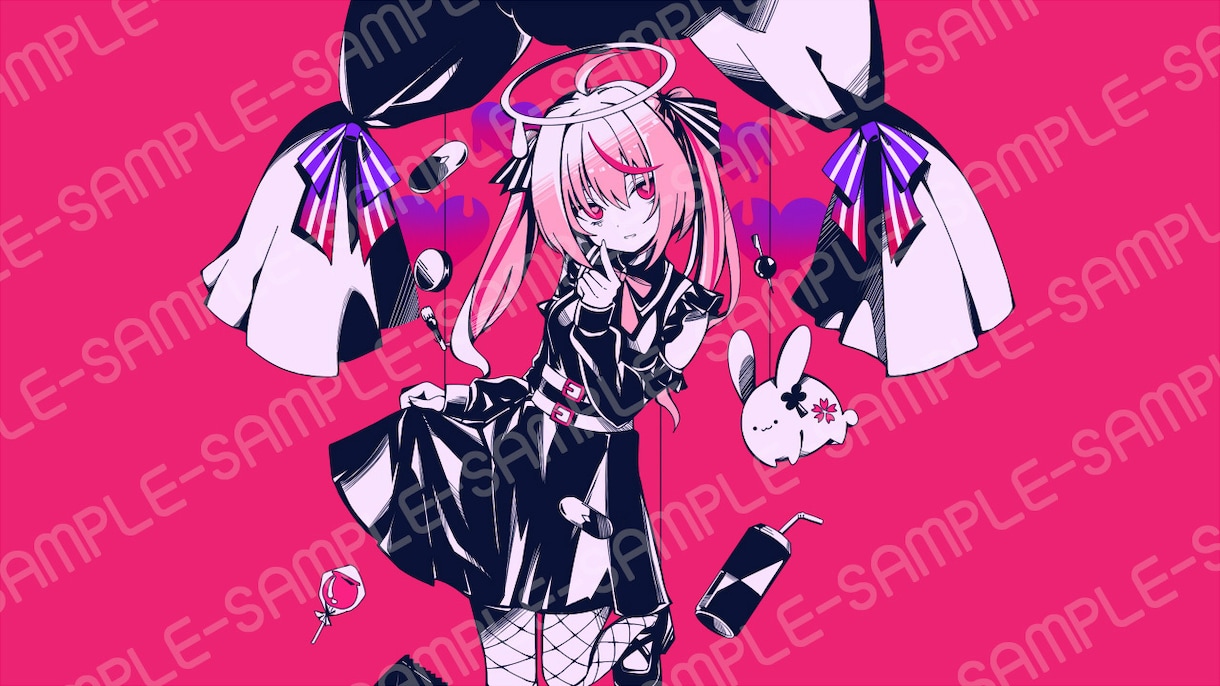 VTuber様等のイラスト制作いたします 歌ってみた等の1枚イラスト制作（ハコちゃん担当） イメージ3
