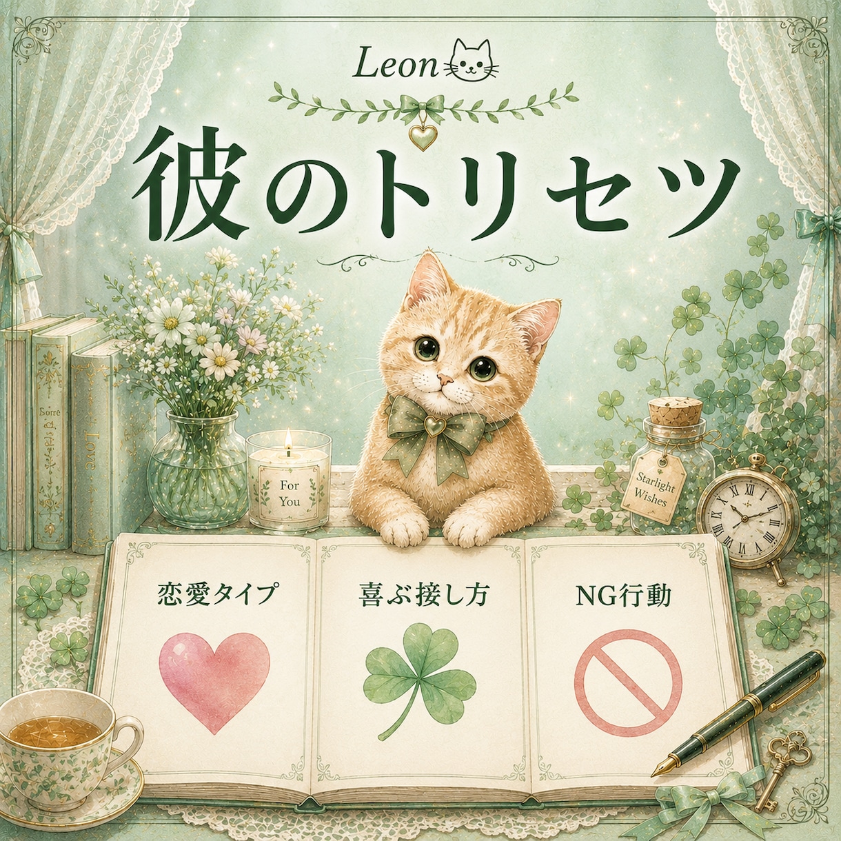 彼のトリセツをタロットを使い恋愛目線で読み解きます 彼が喜ぶ接し方や恋愛傾向をあなたの為だけに丁寧にお伝えします イメージ1