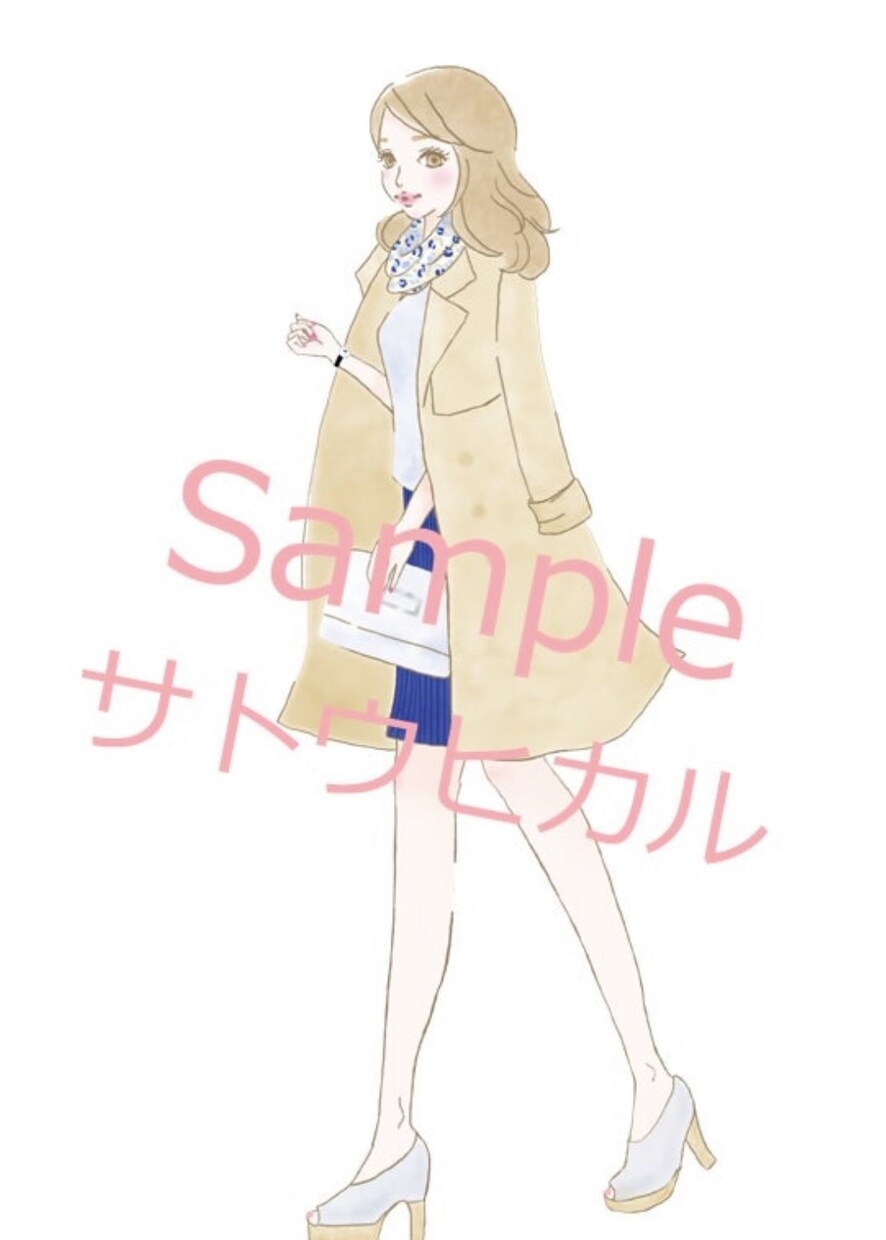 オシャレなガールズイラスト描きます 美容、ファッション系におススメ！ イメージ6