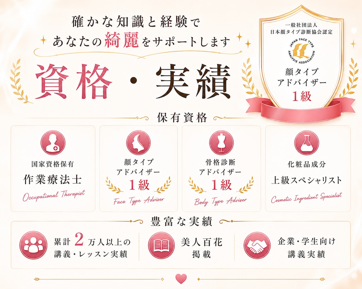 有資格プロ◆あなたに似合う垢抜けメイクを教えます 美人百花掲載◎ メイク・髪型・コスメをトータル提案 イメージ3