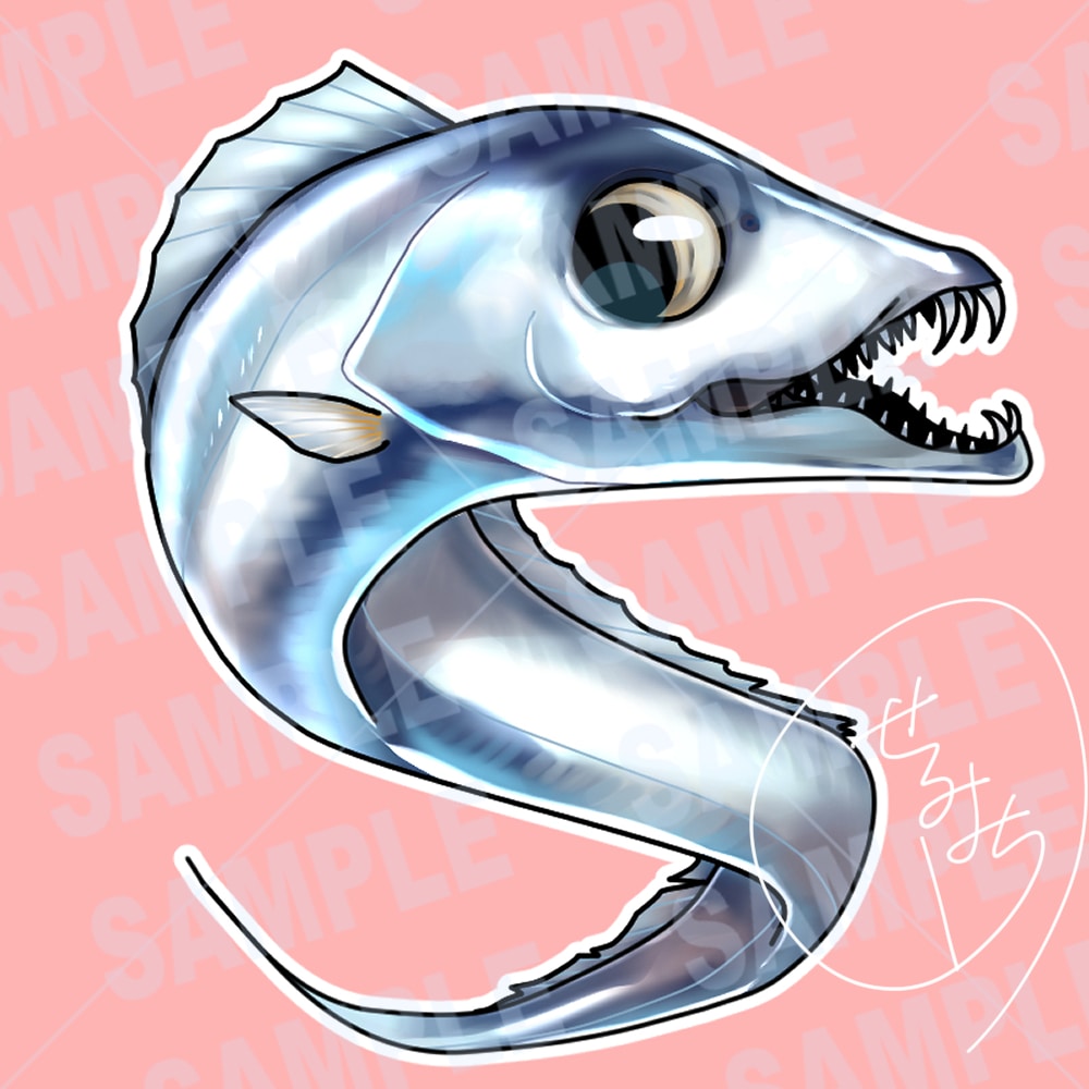 魚のSNSアイコン、ヘッダーイラストお描きします 田舎で釣りばかりしていたから描ける魚のイラストお描きします イメージ4
