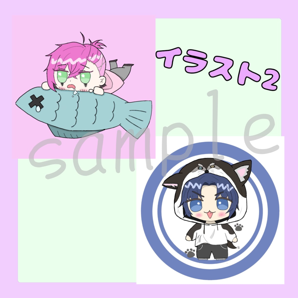 かわいいミニキャライラストお描きします SNSアイコン・ヘッダー・サムネイルなど！ イメージ5