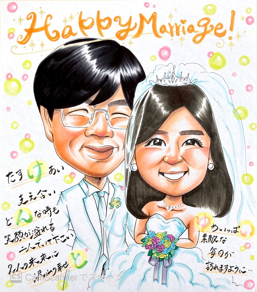 長寿祝い似顔絵プレゼントお描きします 還暦古希喜寿米寿傘寿百寿、誕生日、記念日、結婚のお祝いに！ イメージ3