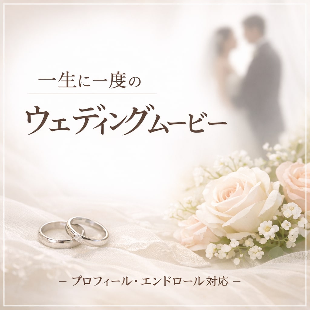 一生に一度の想いを形にするムービー制作します 新郎新婦様の想いに寄り添い丁寧に仕上げます。 イメージ1