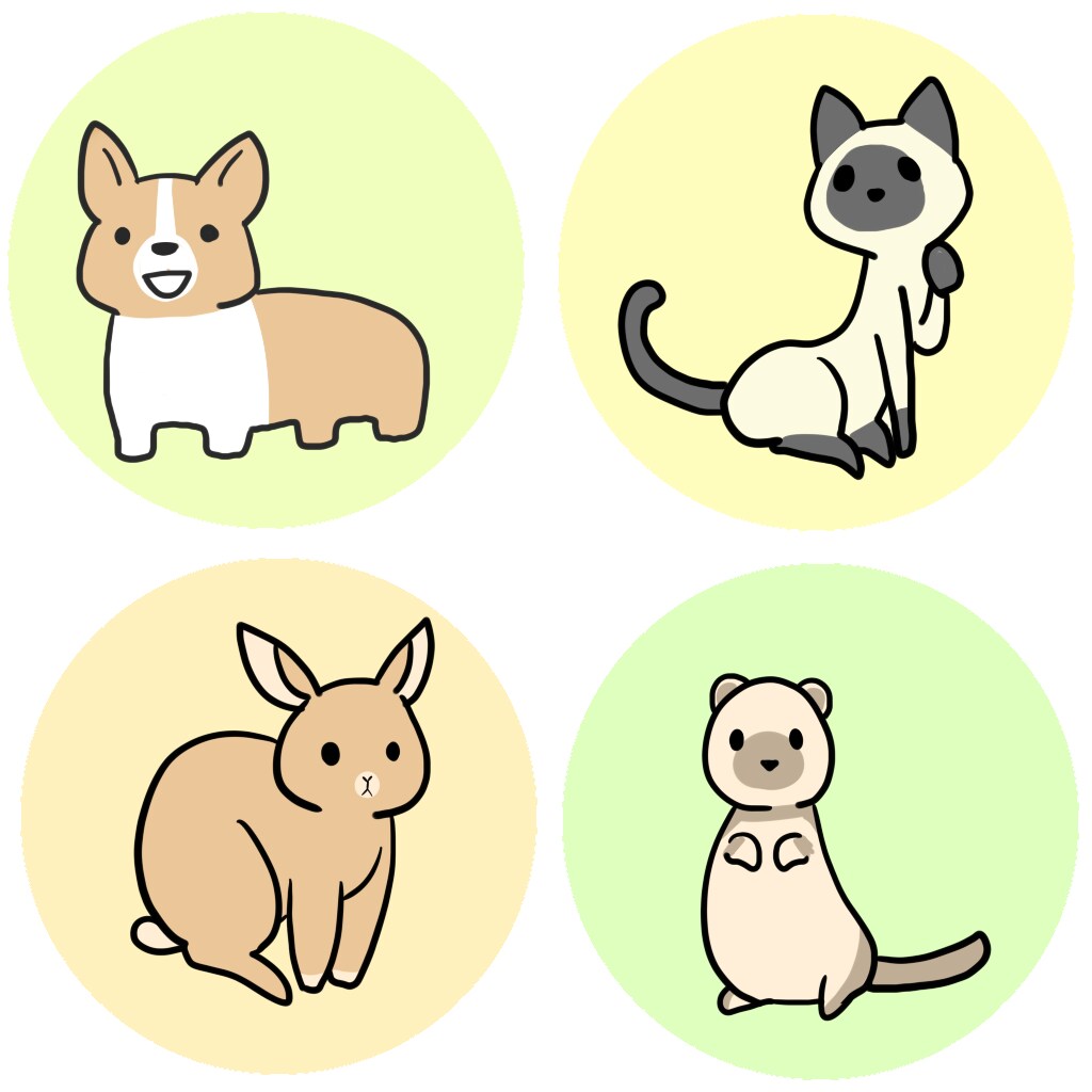 商用利用可〇ゆるいドウブツ描きます ゆるい感じのドウブツを描きします！ イメージ2