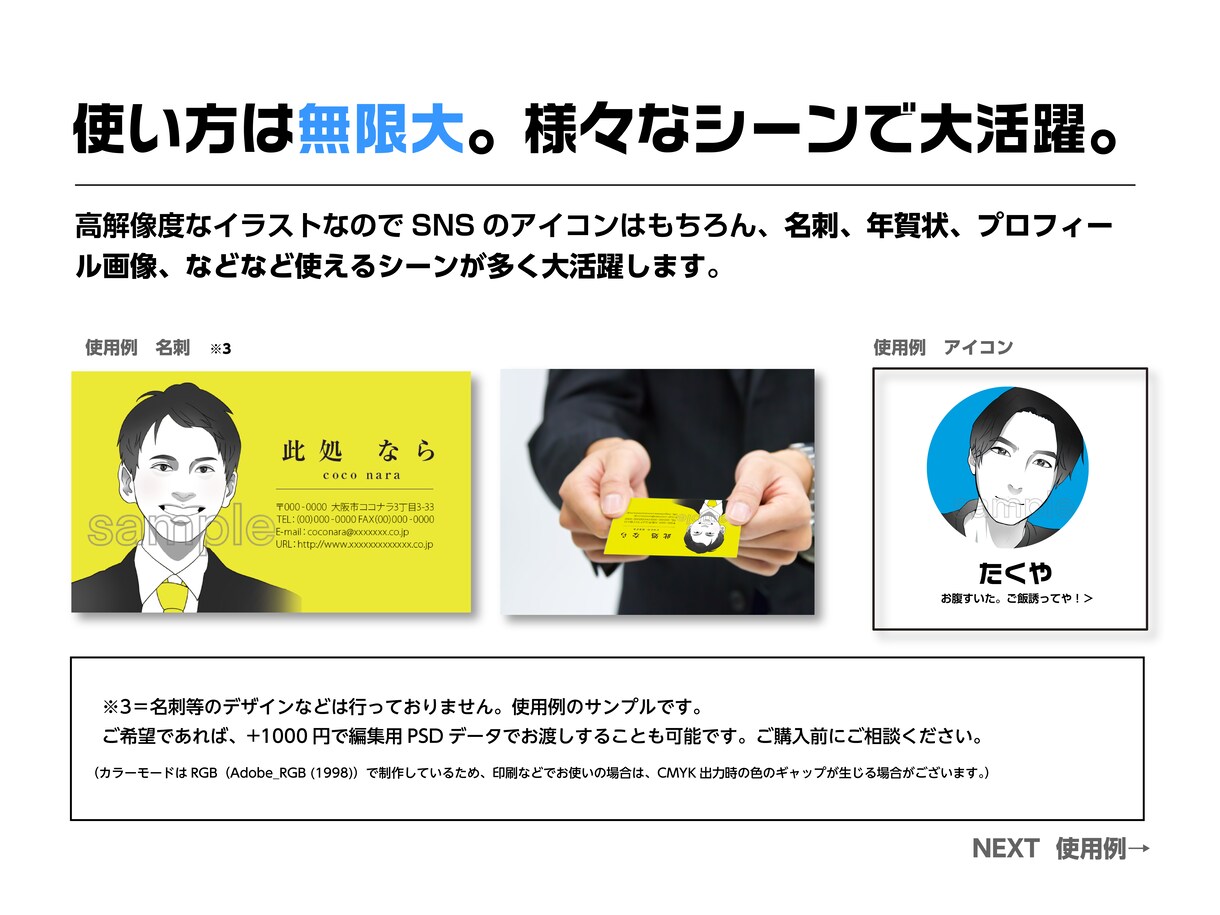 写真をもとに似顔絵描きます SNSのアイコンなどに！商用利用OK イメージ4