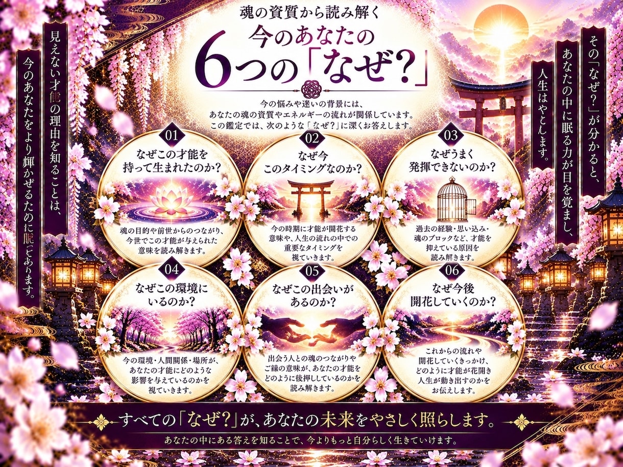 あなたの潜在能力・眠る才能を霊視します 才能・強み・使命｜本来の力を開花へ導く イメージ9