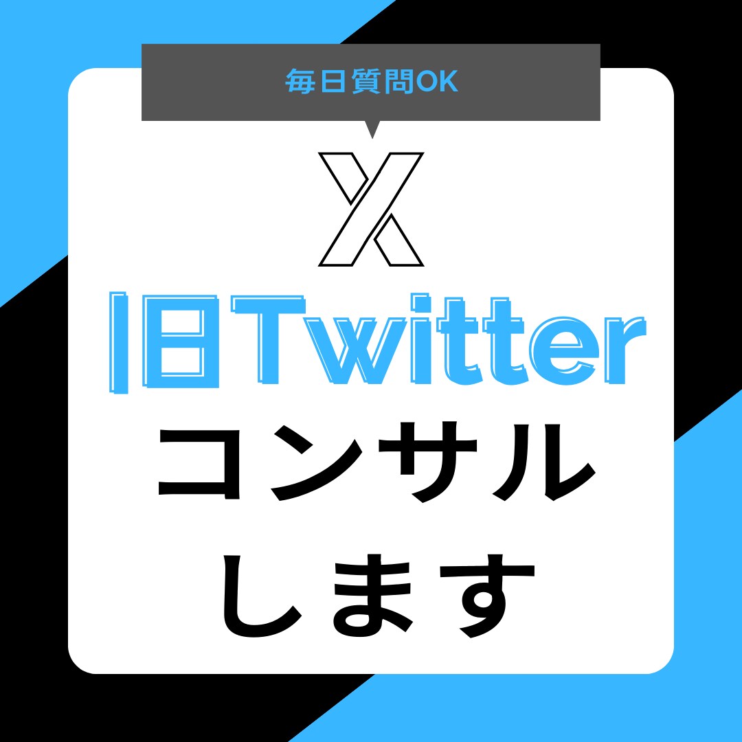 X(旧Twitter)のコンサルをします 20社との実績あり。毎日質問答えます！ イメージ1