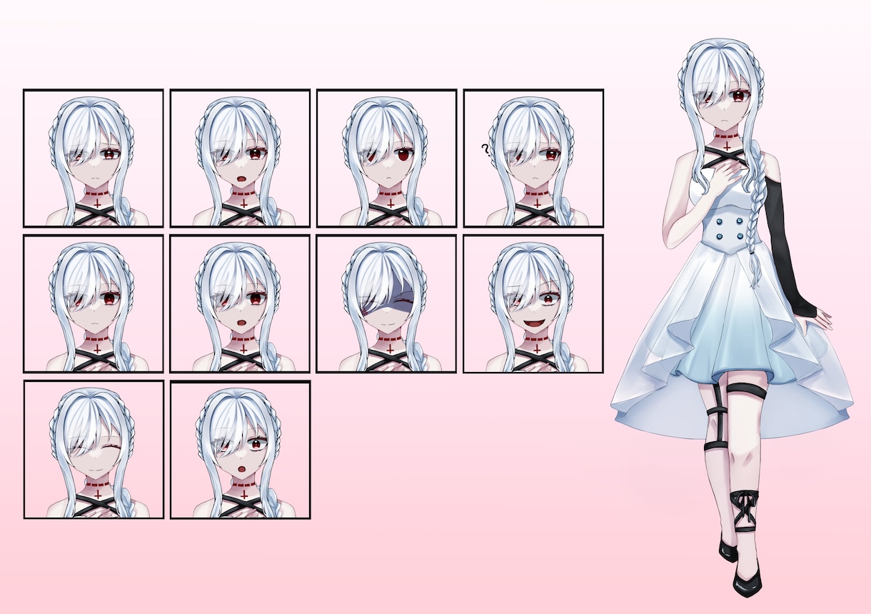 VTuberや配信・ゲーム・資料の立ち絵を描きます 貴方だけのキャラを一緒に作りましょう！ イメージ2