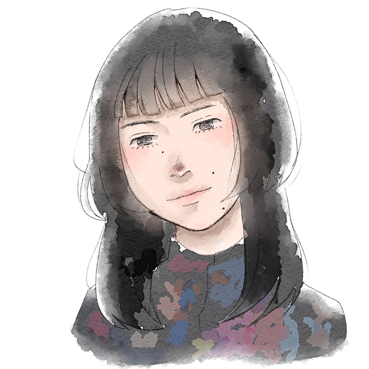 やさしくきれいな似顔絵描きます アイコンなどに使いやすい誇張しない似顔絵です。 イメージ3