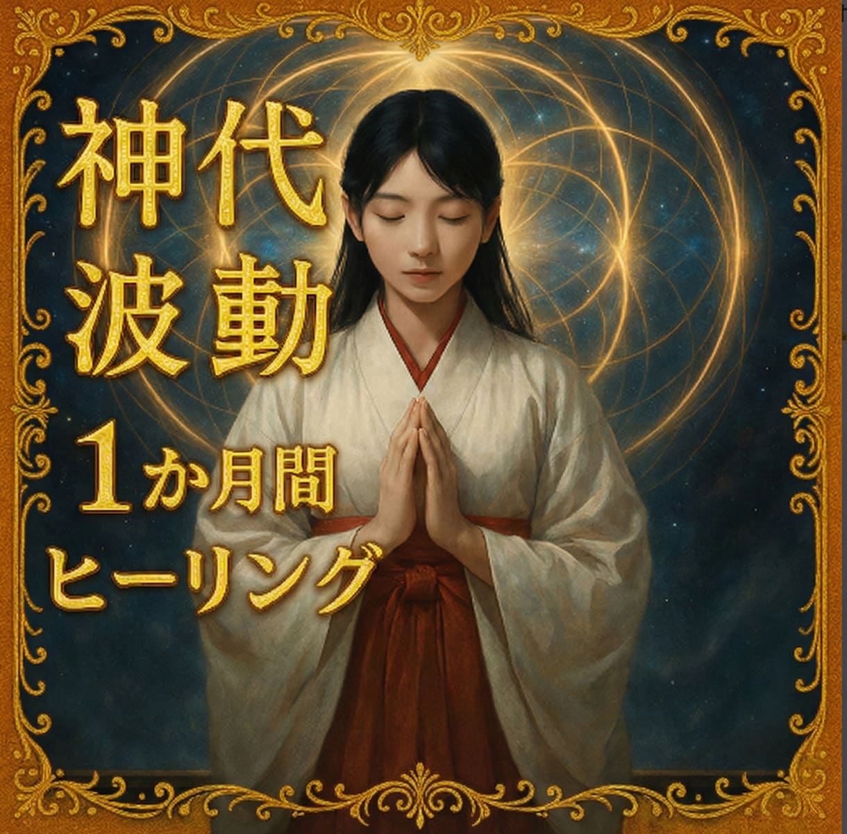 神代式波動で1か月間ヒーリングします 神代の波動で心身を毎日浄化し整えます イメージ1
