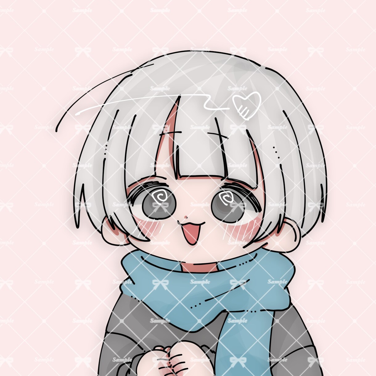 様々なSNSアイコンに使えます デフォ可愛いイラストをアイコンにしませんか！ イメージ3