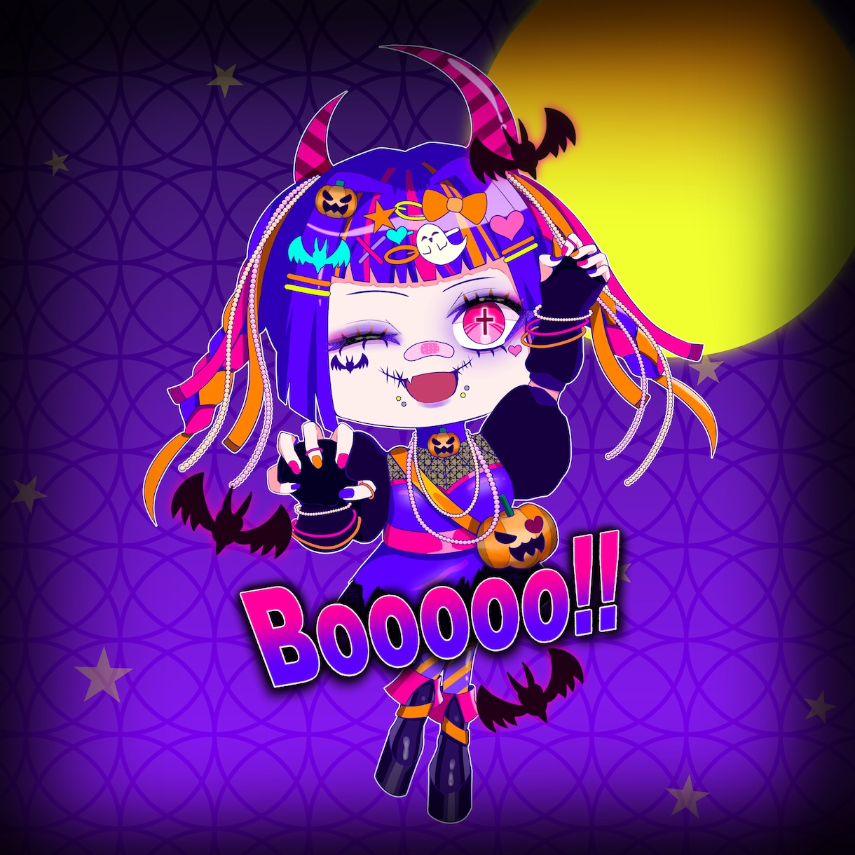 サブカル系ちびキャラ描きます サイバーパンク、アメコミ、ポップなどサブカル系ミニイラスト イメージ1