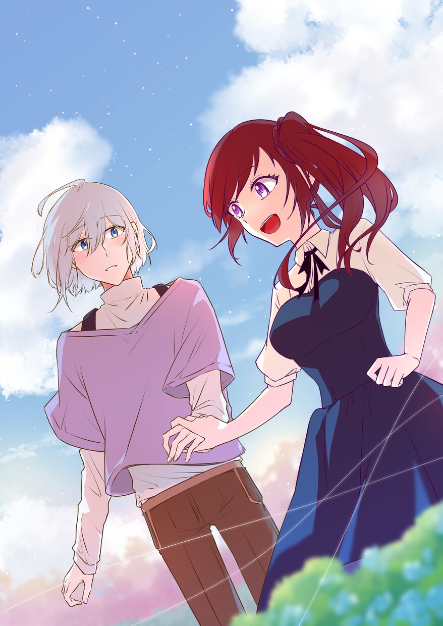 少女マンガ風のイラストを制作いたます アイコン・全身絵・背景入り壁紙を描くのは可能です イメージ4
