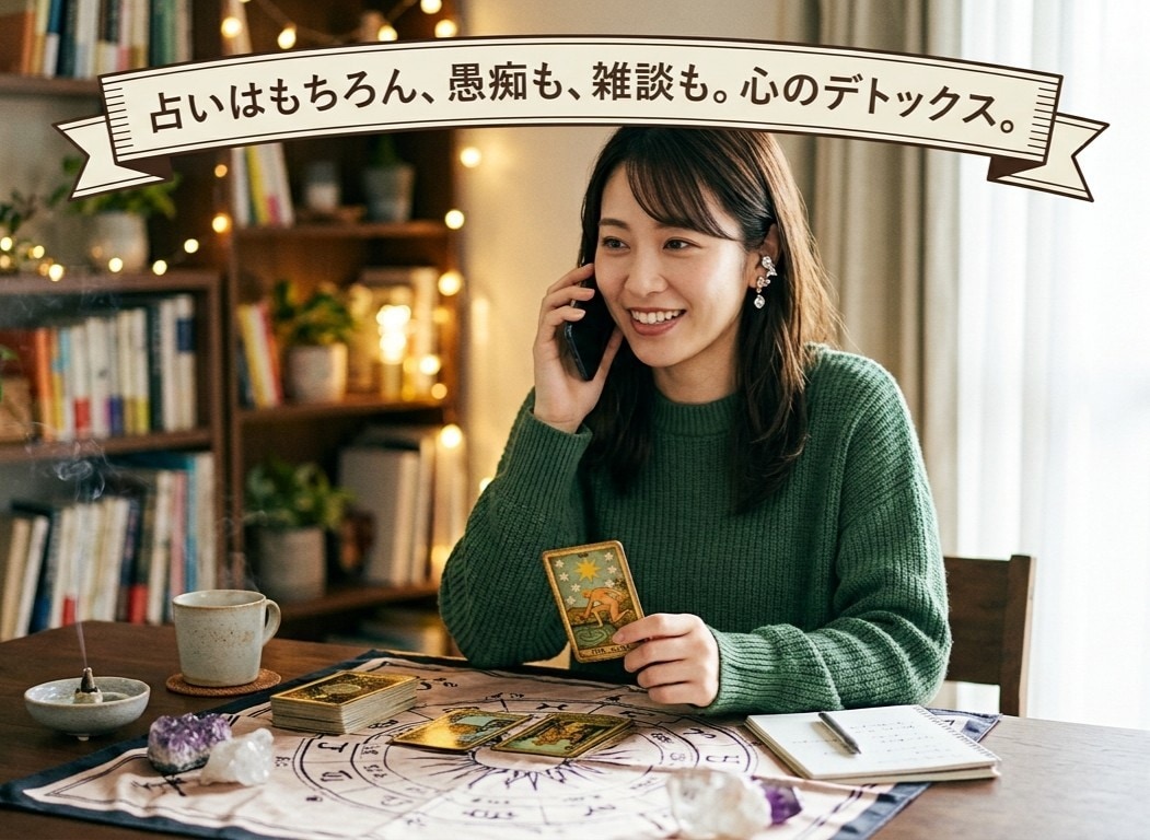 お悩みや愚痴、ちょっとしたお喋りまで幅広く伺います 【本格占い＆心のデトックス】まずはお気軽にお電話ください！ イメージ4