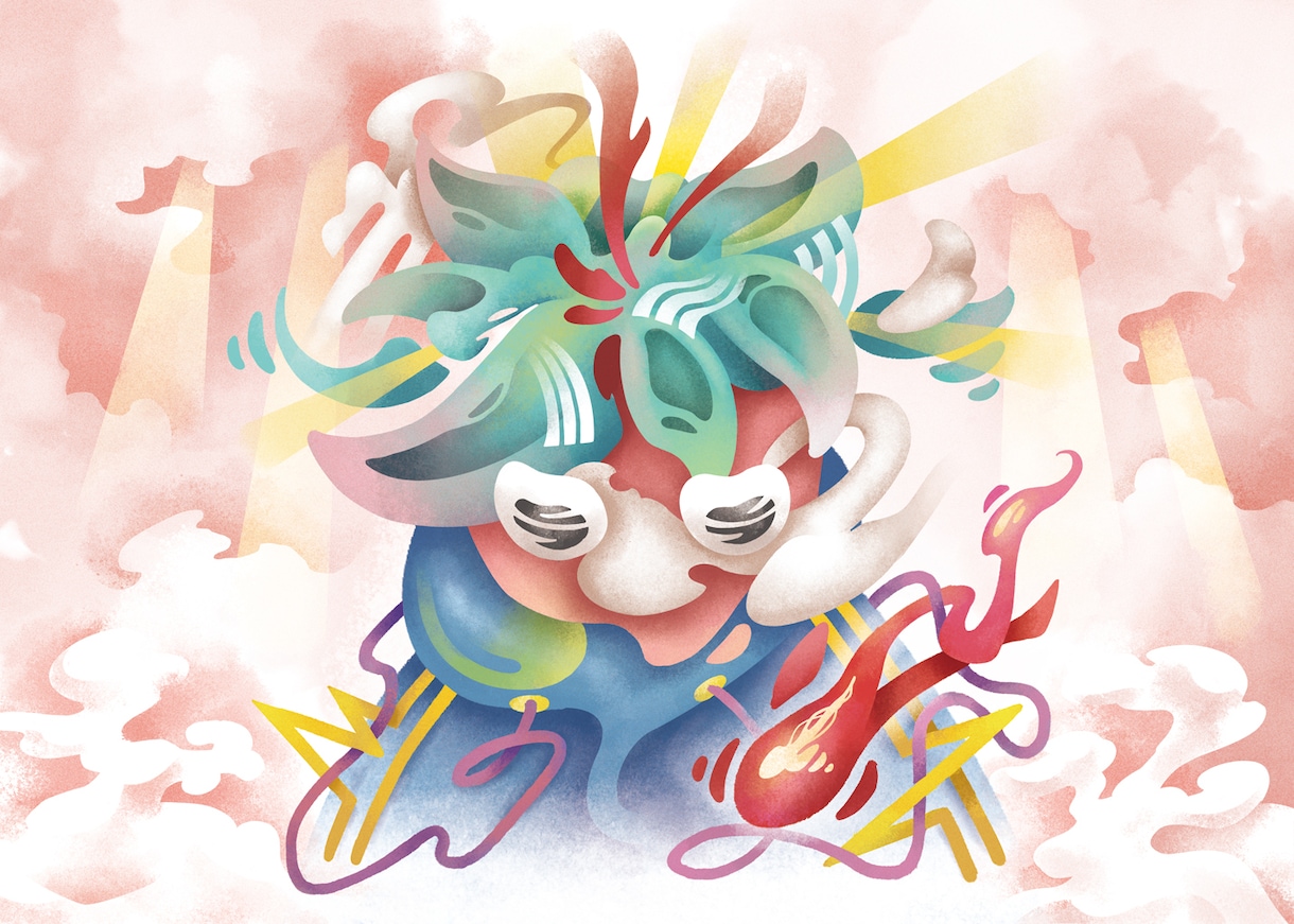 カラフル！ポップ！インパクト！そんな絵を描きます アイコン、ヘッダー、プレゼントなどにぜひ！ イメージ9