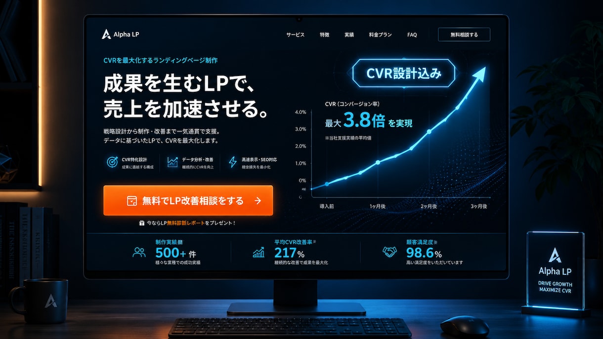 AIで高速HP制作・最短3日納品します 高コスパ・短納期で、プロ品質のHP制作を実現 イメージ1