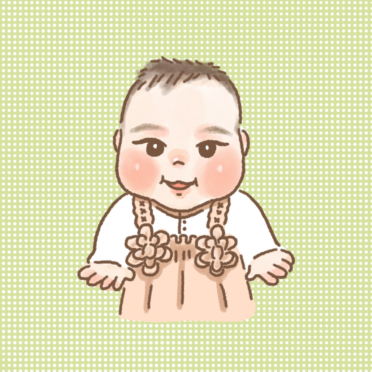 ほんわかタッチでお子さんの似顔絵を作成します とっておきの写真をイラストに！ イメージ8