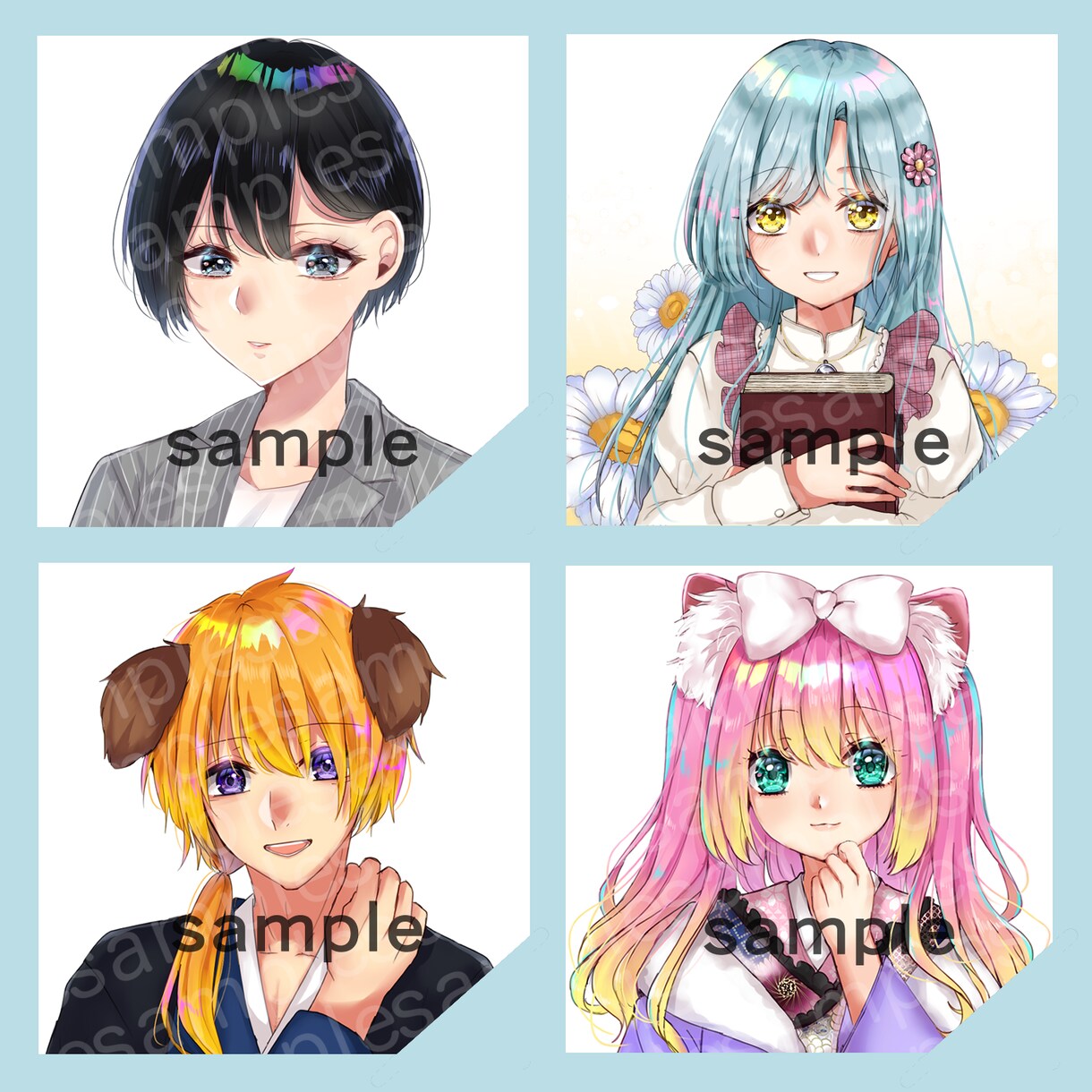 キラキラ可愛いアイコン描きます あなたのオリジナルアイコンの製作をお手伝いします。 イメージ5