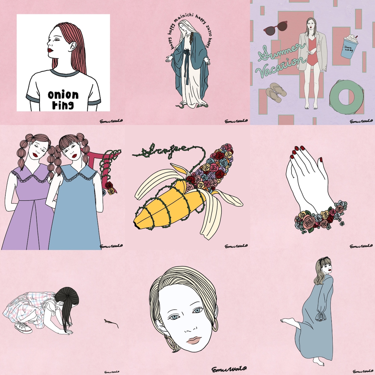 オシャレでシンプルな線画イラストや似顔絵描きます アイコン 似顔絵 イラスト グッズ 挿絵 ポスター等 イメージ5