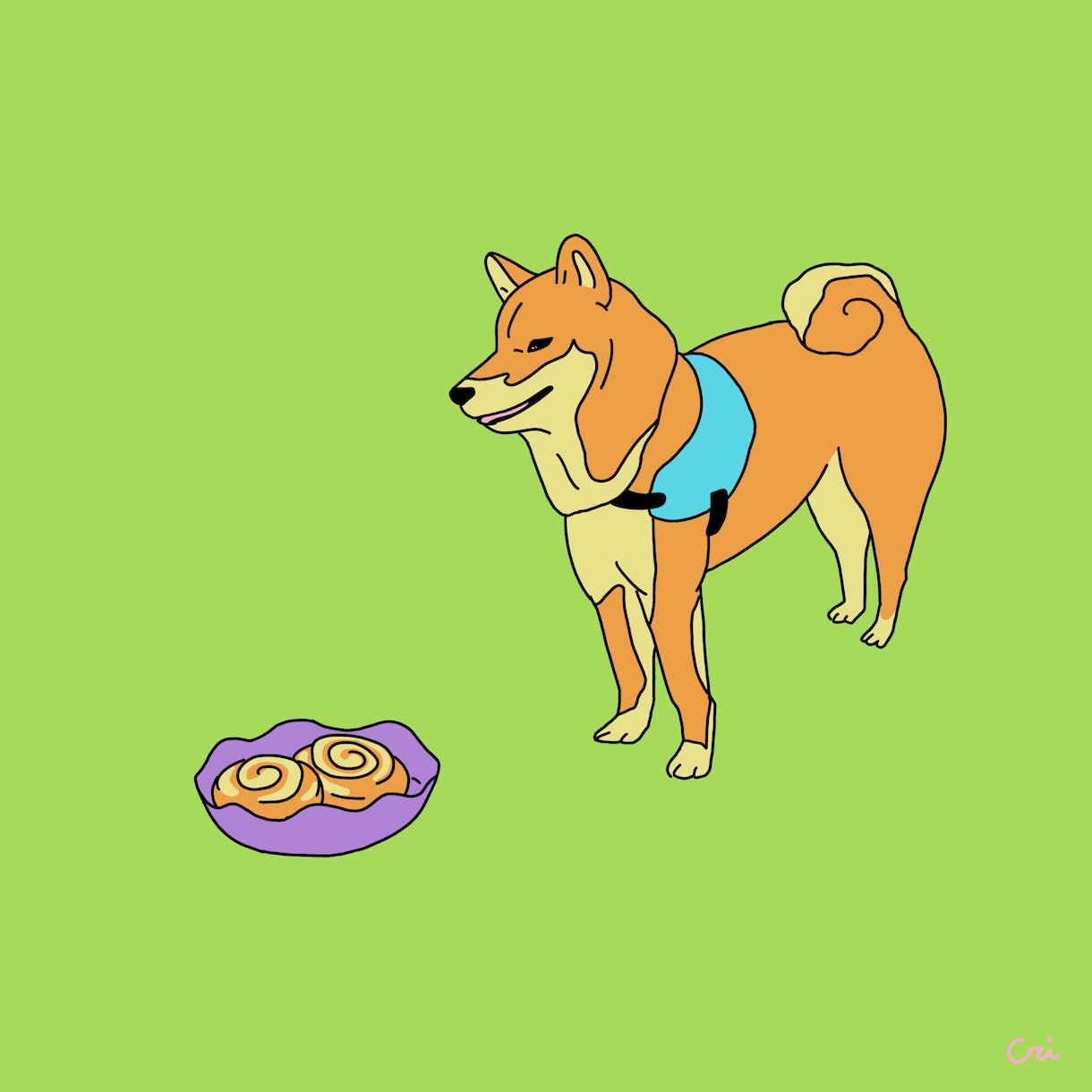 ポップな飾れる絵描きます 目の引く配色のポップイラスト、動物やファッションが得意です！ イメージ5