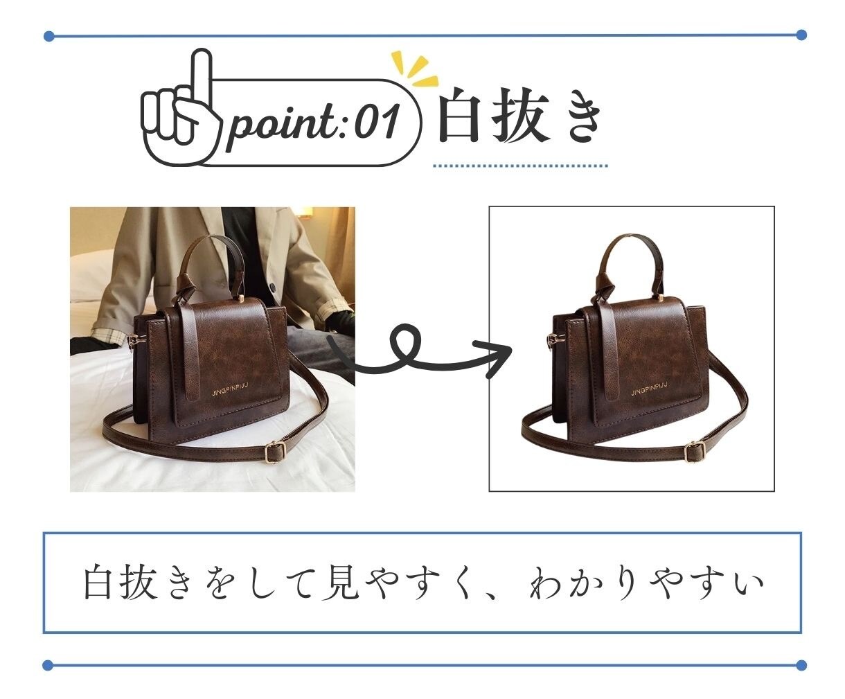 目に止まる、魅力が伝わる商品画像作ります メルカリ　ラクマ　ヤフオクで売れる画像作成 イメージ5