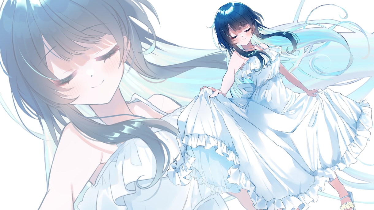 可愛い女の子のイラスト、キャラデザ描きます Vや歌ってみた動画などにイラストが欲しいかた！ イメージ1