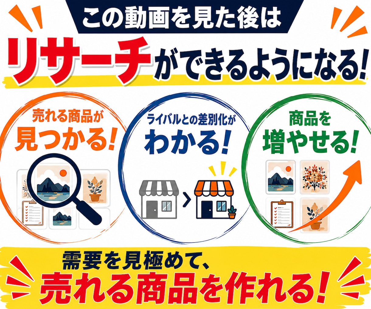 Canvaで作ってEtsyで売る戦略を解説します 需要・価格・ライバルとの差別化まで、販売戦略を動画で解説 イメージ3